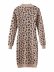 women s round neck slim knit jacquard long sleeve dress nihaostyles clothing wholesale NSAM72056
