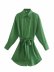 simple single-breasted shirt-style poplin belt dress nihaostyles clothing wholesale NSAM72085