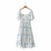 square neck short-sleeved dress nihaostyles clothing wholesale NSAM72105