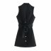 double-breasted waistcoat dress nihaostyles clothing wholesale NSAM72113