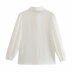 women s jewelry silk satin texture bow tie long sleeve shirt nihaostyles clothing wholesale NSAM72114