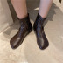 chic side zipper thinleather boot Nihaostyles wholesale clothing vendor NSCA72161