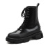 lace-up mid-tube motorcycle thin short boots Nihaostyles wholesale clothing vendor NSCA72171