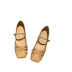 fashion bow tie decor squre toe flats Nihaostyles wholesale clothing vendor NSCA72179