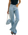 casual split wash water jeans Nihaostyles wholesale clothing vendor NSJRM72196