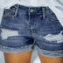straight pants high waist ripped denim shorts Nihaostyles wholesale clothing vendor NSJRM72203