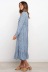 v-neck long-sleeved floral dress Nihaostyles wholesale clothing vendor NSJRM72229