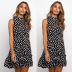 polka dot ruffle dress Nihaostyles wholesale clothing vendor NSJRM72238