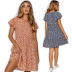 women s round neck floral dress nihaostyles clothing wholesale NSHYG72254