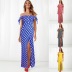 Women s Polka Dot Slit Dress nihaostyles clothing wholesale NSHYG72255