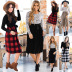women s stitching long-sleeved knitted dress nihaostyles clothing wholesale NSHYG72264