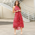 Women s Polka Dot Printed Sling Dress nihaostyles clothing wholesale NSHYG72271