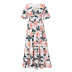 women s short sleeve V-neck dress nihaostyles clothing wholesale NSHYG72272