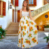 women s lace sling floral long dress nihaostyles clothing wholesale NSHYG72275