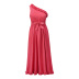 women s Lotus leaf lace belt slim dress nihaostyles clothing wholesale NSHYG72281