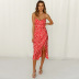 women s slim suspender print dress nihaostyles clothing wholesale NSHYG72286