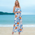 fashion floral long beach dress Nihaostyles wholesale clothing vendor NSHYG72300