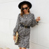 leopard print long-sleeved dress Nihaostyles wholesale clothing vendor NSKA72318