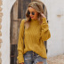 solid color knit twist sweater Nihaostyles wholesale clothing vendor NSKA72323