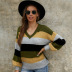 long-sleeved stitching sweater Nihaostyles wholesale clothing vendor NSKA72324