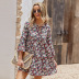 fashion floral printed dresses Nihaostyles wholesale clothing vendor NSKA72327