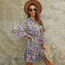 fashion floral printed dress Nihaostyles wholesale clothing vendor NSKA72331