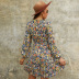 fashion floral printed dress Nihaostyles wholesale clothing vendor NSKA72331