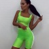 reflective stitching fluorescent color sports set Nihaostyles wholesale clothing vendor NSMUZ72416