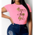 women s Retro style love English print short-sleeved T-shirt nihaostyles clothing wholesale NSYAY73753