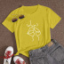 women s polka dot face print short-sleeved T-shirt nihaostyles clothing wholesale NSYAY73766