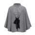 Abrigo de capa suelta de lana de pata de gallo para mujer nihaostyles ropa al por mayor NSXPF72443