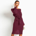 women s knitted mid-length pullover dress with straps nihaostyles clothing wholesale NSXPF72453