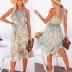 women s flower print ruffled sling mid-length dress nihaostyles clothing wholesale NSXPF72457