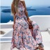 women’s bohemian backless printed long dress nihaostyles clothing wholesale NSXPF72459