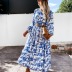 women‘s print big swing dress nihaostyles clothing wholesale NSXPF72464