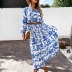 women‘s print big swing dress nihaostyles clothing wholesale NSXPF72464