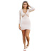 women s slim new V-neck dress nihaostyles clothing wholesale NSXPF72473