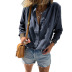 women’s casual loose button linen long-sleeved shirt nihaostyles clothing wholesale NSXPF72478