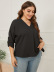 women s loose V-neck solid color long-sleeved shirt nihaostyles clothing wholesale NSCX72513
