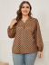 women s V-neck polka dot loose shirt nihaostyles clothing wholesale NSCX72527