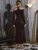 women s strapless slim long-sleeved bright silk dress nihaostyles clothing wholesale NSCX72535