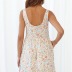 Printed Sling Sleeveless V-neck Pleated Dress Nihaostyles wholesale clothing vendor NSCX72541