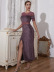 sexy slim slit short-sleeved dress Nihaostyles wholesale clothing vendor NSCX72543