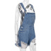 women s ripped fringed denim vest overalls shorts nihaostyles clothing wholesale NSKL72598