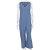 women’s loose vest top one-piece suit nihaostyles clothing wholesale NSKL72605