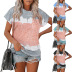 pocket top print hit color short-sleeved round neck loose t-shirt Nihaostyles wholesale clothing vendor NSLZ72617