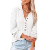 lapel single-breasted long-sleeved top Nihaostyles wholesale clothing vendor NSLZ72620
