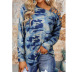 off-the-shoulder camouflage print loose long-sleeved t-shirt Nihaostyles wholesale clothing vendor NSLZ72627