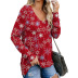 double zipper V-neck stitching loose long-sleeved T-shirt Nihaostyles wholesale clothing vendor NSLZ72631