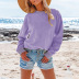 long-sleeved solid color top Nihaostyles wholesale clothing vendor NSQY72652